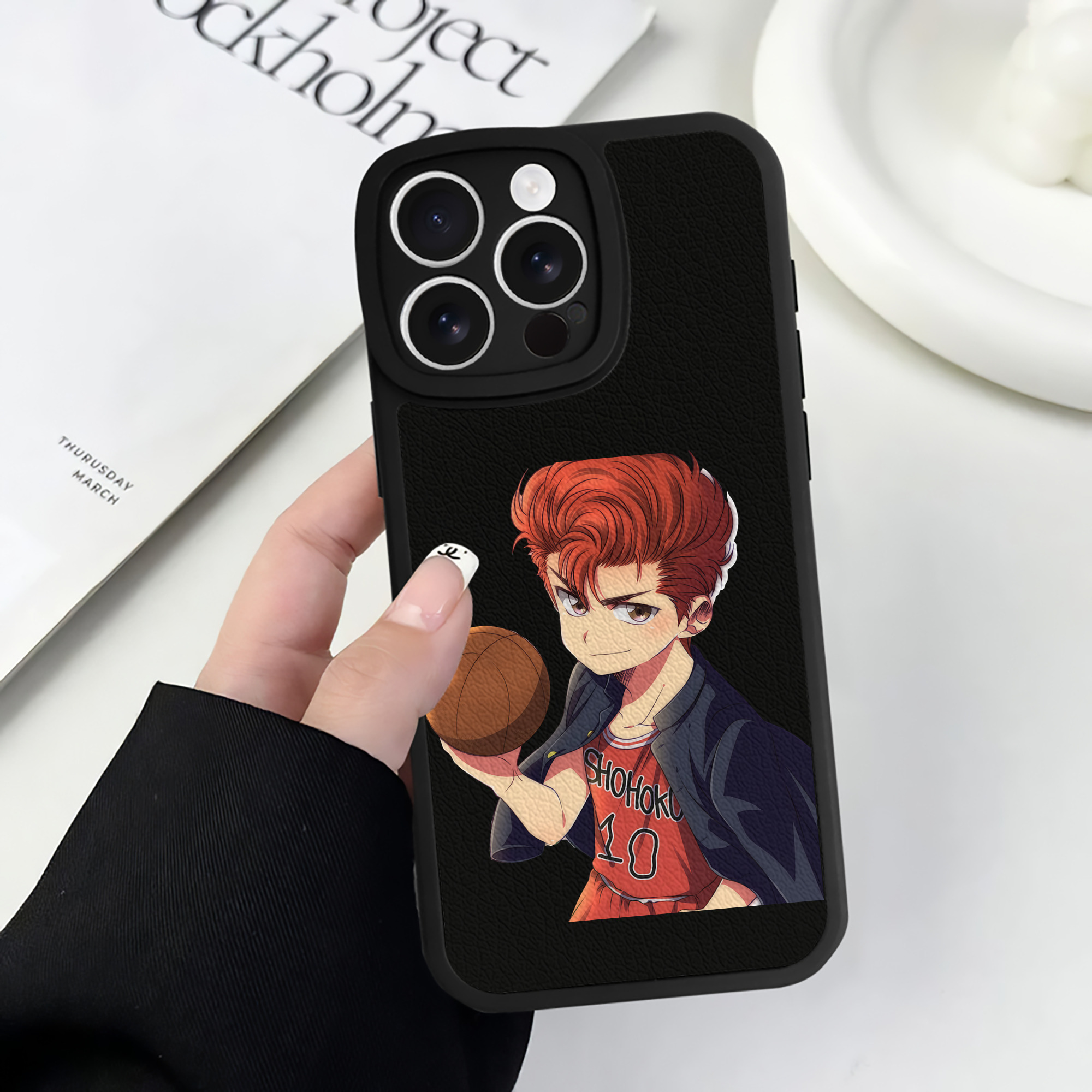 （画像用） SLAM DUNK／スラムダンク 【iPhone 16シリーズ対応】シリコンスマホケース（レザー調） 材質：シリコン